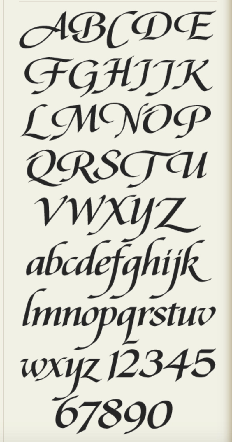 Calileo font